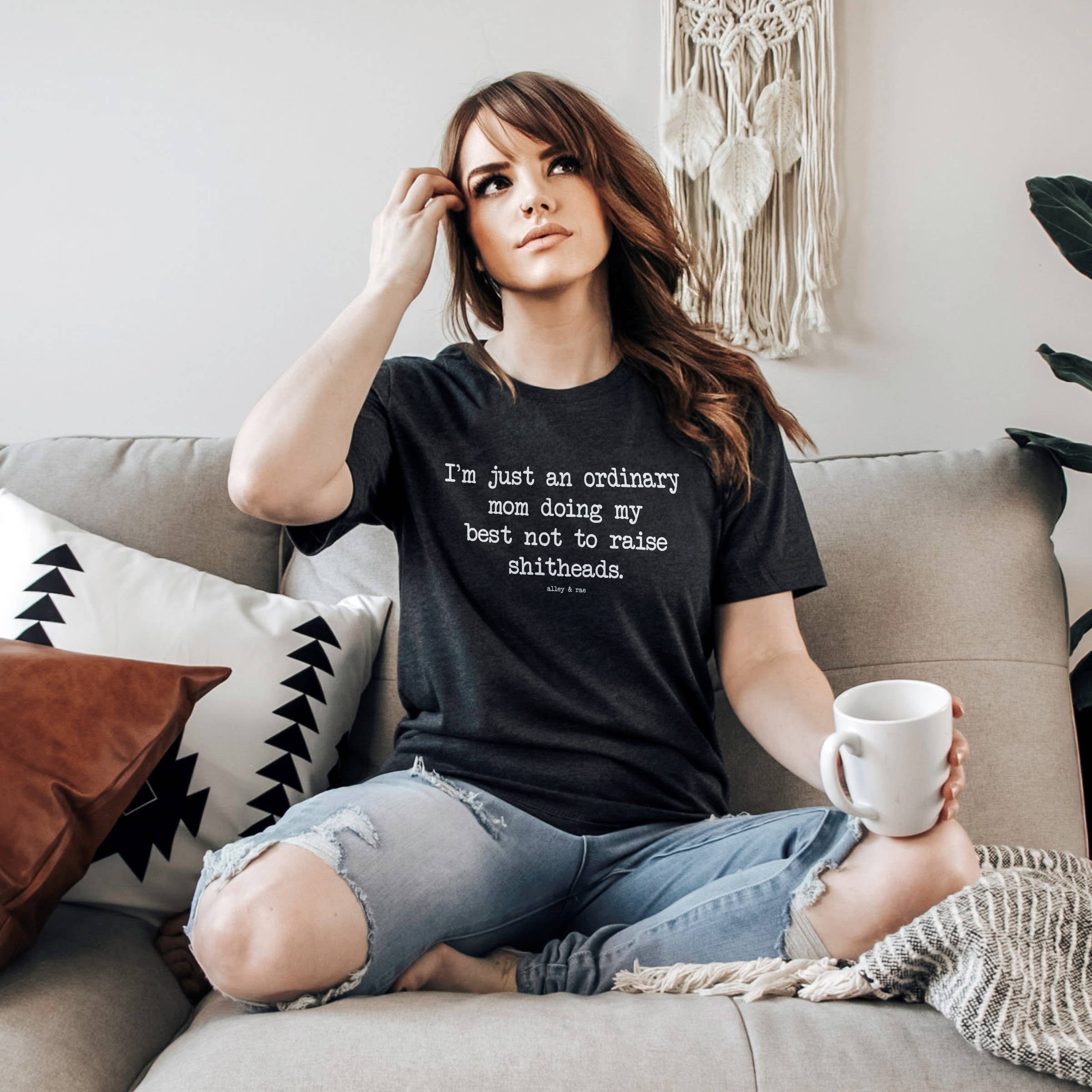 Ordinary Mom Funny Motherhood Graphic Tee