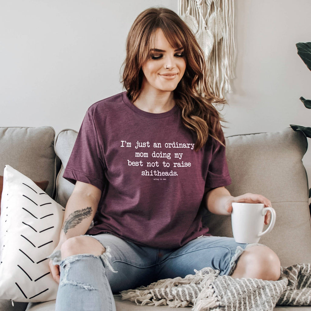 Ordinary Mom Funny Motherhood Graphic Tee