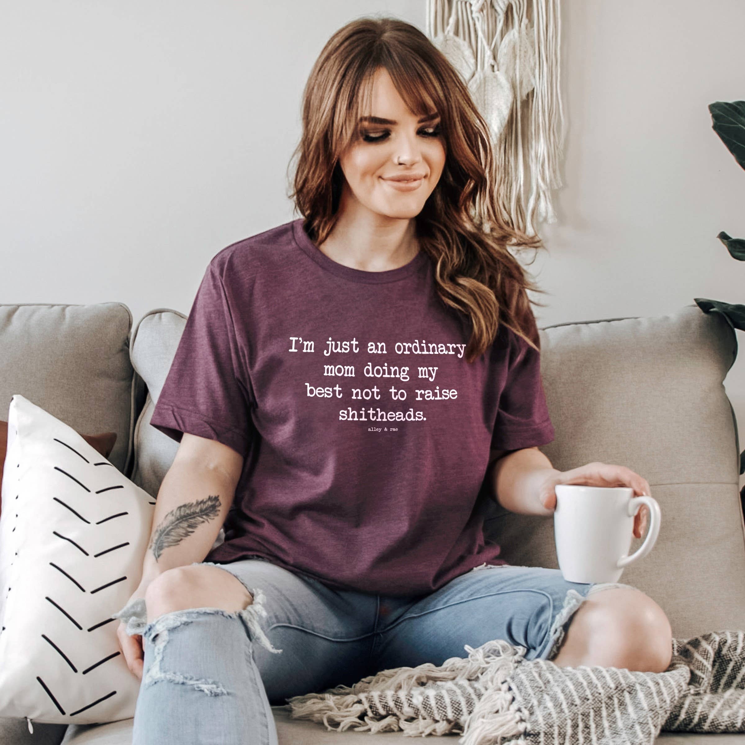 Ordinary Mom Funny Motherhood Graphic Tee