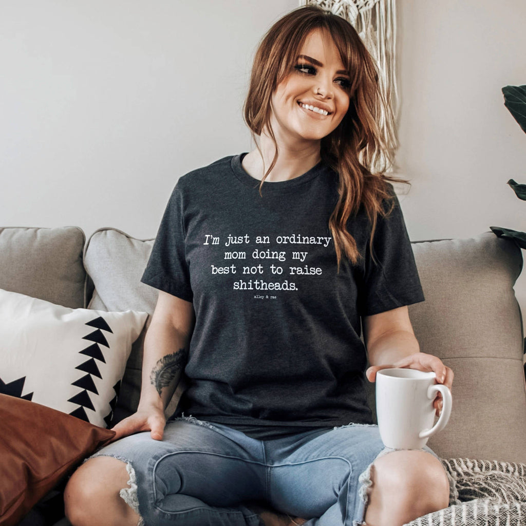 Ordinary Mom Funny Motherhood Graphic Tee