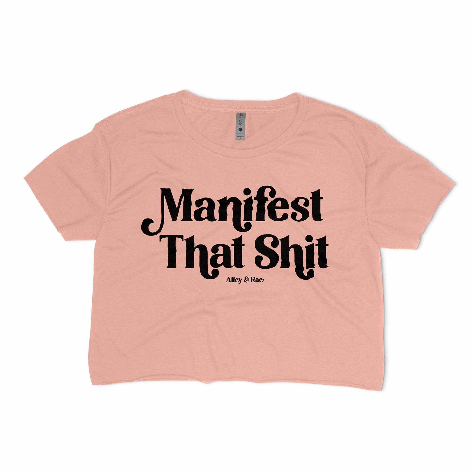 Manifest That Shit Motivational Graphic Crop Top