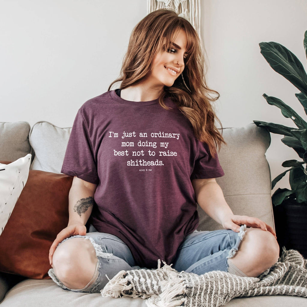 Ordinary Mom Funny Motherhood Graphic Tee