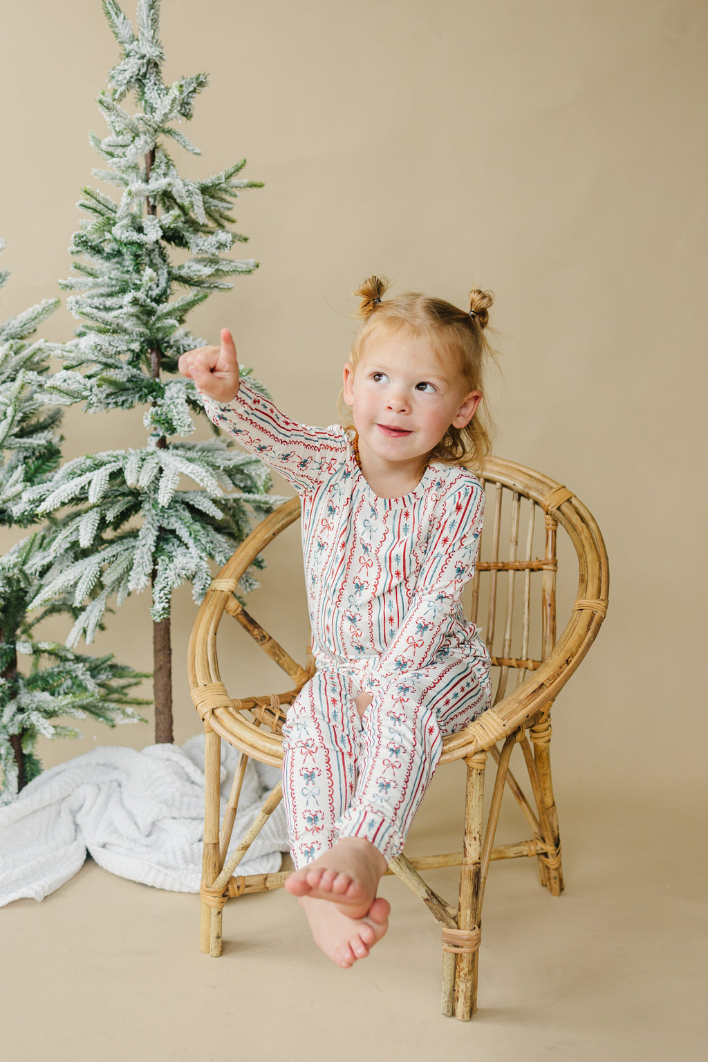 Candy Cane Lane Bamboo Christmas Pajamas - 2pc Set
