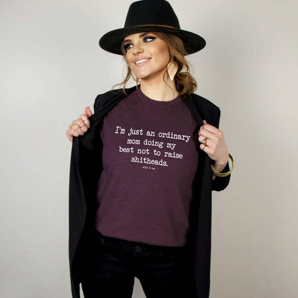 Ordinary Mom Funny Motherhood Graphic Tee